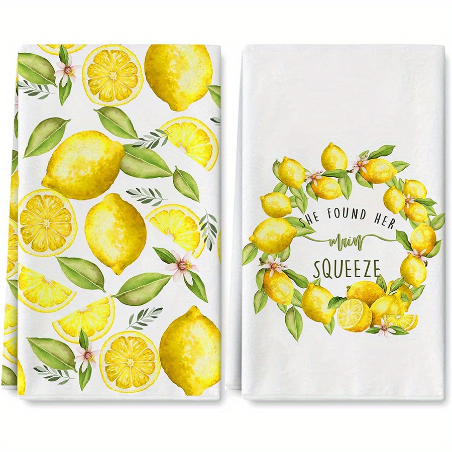 2개, 레몬 리스 주방 타월, 40Cm*60Cm 타월  - Home Cooking Cookbook 리뷰 및 가격