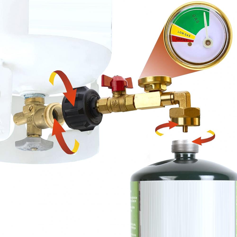 가스 탱크 커넥터 프로판 탱크 충전 액세서리 실외용 밸 - Home Cooking Gas 리뷰 및 가격